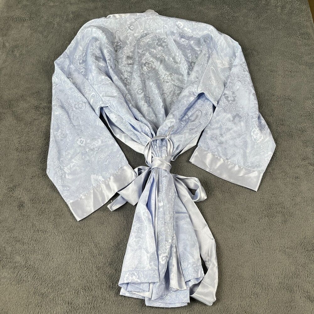 LADIES/WOMENS HIDDEN FANTASIES PURPLE/LIGHT BLUE ROBE/LINGERIE - SIZE SMALL - Picture 2 of 4